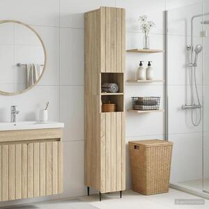 Imagine vidaXL Cabinet de Baie cu Raft Deschis ZWOLLE Stejar Sonoma