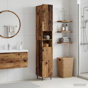 Imagine vidaXL Cabinet de Baie cu Raft Deschis ZWOLLE Lemn vechi
