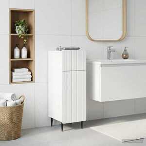 Imagine vidaXL Dulap de Depozitare pentru Baie ZWOLLE Alb 30 x 31 x 79, 5 cm