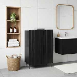 Imagine vidaXL Dulap de Depozitare pentru Baie ZWOLLE Negru