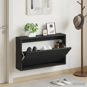Imagine vidaXL Dulap pentru pantofi montat pe perete ZWOLLE 71 x 17 x 43 cm