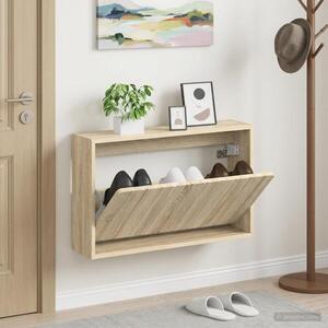 Imagine vidaXL Dulap pentru pantofi montat pe perete ZWOLLE 71 x 17 x 43 cm