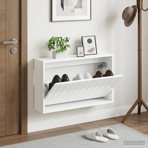 Imagine vidaXL Dulap pentru pantofi montat pe perete ZWOLLE 71 x 17 x 43 cm