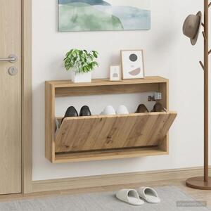 Imagine vidaXL Dulap pentru pantofi montat pe perete ZWOLLE 71 x 17 x 43 cm