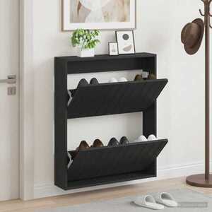 Imagine vidaXL Dulap pentru pantofi montat pe perete ZWOLLE 71 x 17 x 86 cm