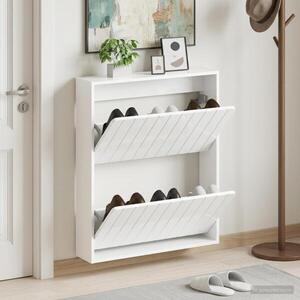 Imagine vidaXL Dulap pentru pantofi montat pe perete ZWOLLE 71 x 17 x 86 cm