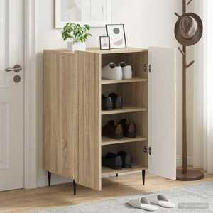 Imagine vidaXL Dulap pentru pantofi ZWOLLE 59, 5 x 39, 5 x 91, 5 cm Stejar Sonoma