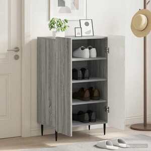 Imagine vidaXL Dulap pentru pantofi ZWOLLE 59, 5 x 39, 5 x 91, 5 cm Sonoma gri