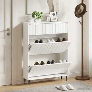 Imagine vidaXL Dulap pentru pantofi ZWOLLE 78 x 24 x 103 cm Lemn prelucrat