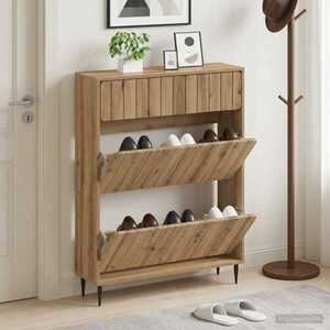 Imagine vidaXL Dulap pentru pantofi ZWOLLE 78 x 24 x 103 cm Lemn prelucrat
