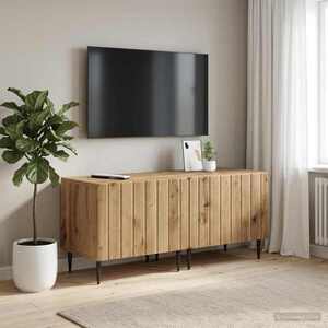 Imagine vidaXL Cabinet TV Stejar Artizanal Lemn prelucrat