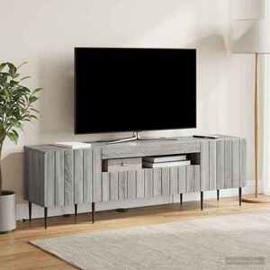 Imagine vidaXL Cabinet TV cu LED Sonoma gri Lemn prelucrat