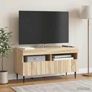 Imagine vidaXL Cabinet TV cu LED ZWOLLE Stejar Sonoma Lemn prelucrat