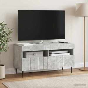 Imagine vidaXL Cabinet TV cu LED Gri Beton Lemn prelucrat