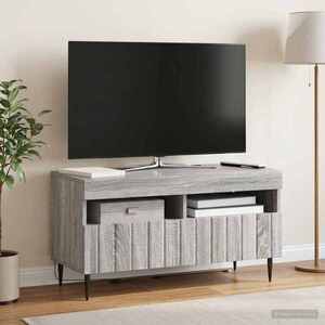 Imagine vidaXL Cabinet TV cu LED Sonoma gri Lemn prelucrat