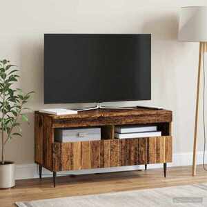 Imagine vidaXL Cabinet TV cu LED Lemn vechi Lemn prelucrat