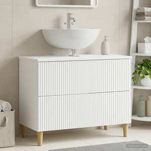Imagine vidaXL Dulap pentru Chiuveta de Baie ARNHEM Alb 82 x 41 x 59 cm