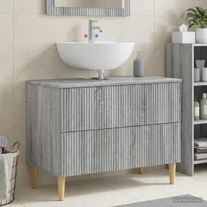 Imagine vidaXL Dulap pentru Chiuveta de Baie ARNHEM Sonoma gri 82 x 41 x 59 cm
