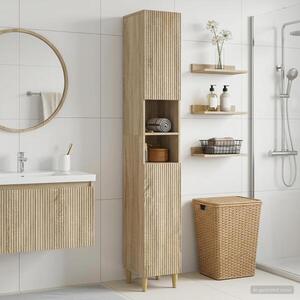 Imagine vidaXL Cabinet de Baie cu Raft Deschis ARNHEM Stejar Sonoma