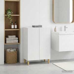 Imagine vidaXL Dulap de Depozitare pentru Baie ARNHEM Alb 59, 5 x 31 x 80 cm