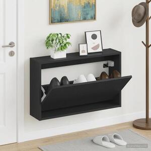 Imagine vidaXL Dulap pentru pantofi montat pe perete ARNHEM 71 x 17 x 43 cm