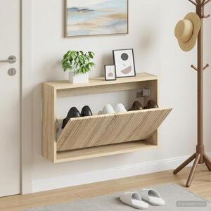 Imagine vidaXL Dulap pentru pantofi montat pe perete ARNHEM 71 x 17 x 43 cm