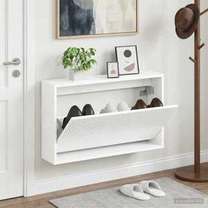 Imagine vidaXL Dulap pentru pantofi montat pe perete ARNHEM 71 x 17 x 43 cm