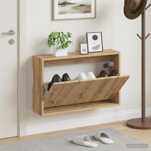 Imagine vidaXL Dulap pentru pantofi montat pe perete ARNHEM 71 x 17 x 43 cm