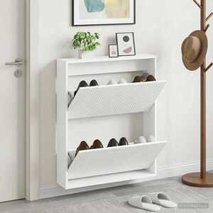 Imagine vidaXL Dulap pentru pantofi montat pe perete ARNHEM 71 x 17 x 86 cm