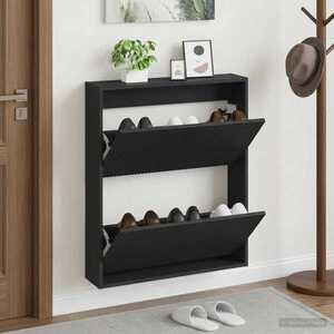 Imagine vidaXL Dulap pentru pantofi montat pe perete ARNHEM 71 x 17 x 86 cm