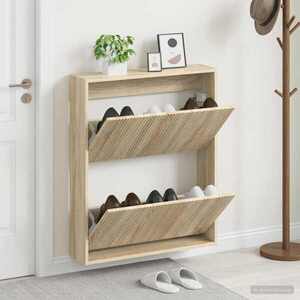 Imagine vidaXL Dulap pentru pantofi montat pe perete ARNHEM 71 x 17 x 86 cm