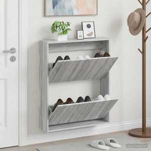 Imagine vidaXL Dulap pentru pantofi montat pe perete ARNHEM 71 x 17 x 86 cm