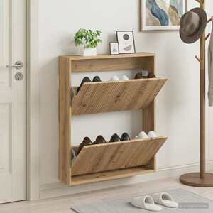 Imagine vidaXL Dulap pentru pantofi montat pe perete ARNHEM 71 x 17 x 86 cm