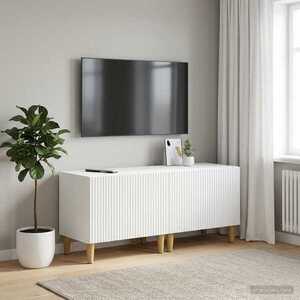 Imagine vidaXL Cabinet TV Alb Lemn prelucrat