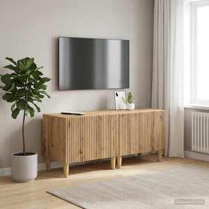 Imagine vidaXL Cabinet TV Stejar Artizanal Lemn prelucrat