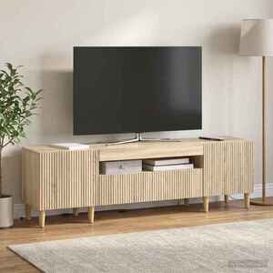 Imagine vidaXL Cabinet TV cu LED Stejar Sonoma Lemn prelucrat