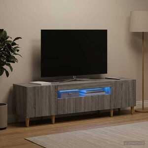 Imagine vidaXL Cabinet TV cu LED Sonoma gri Lemn prelucrat