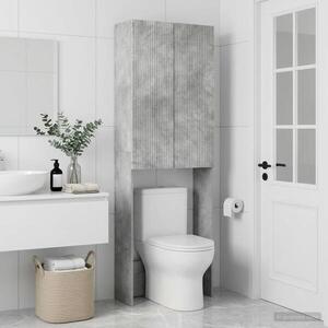 Imagine vidaXL Dulap pentru toaletă ARNHEM Gri Beton 66 x 25, 5 x 190 cm