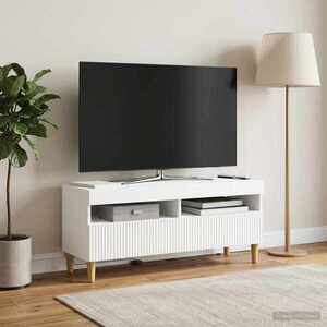 Imagine vidaXL Cabinet TV cu LED Alb Lemn prelucrat