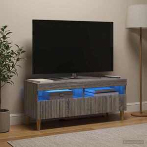 Imagine vidaXL Cabinet TV cu LED Sonoma gri Lemn prelucrat