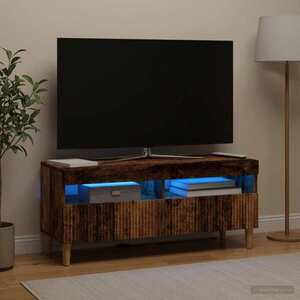Imagine vidaXL Cabinet TV cu LED Lemn vechi Lemn prelucrat