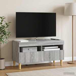 Imagine vidaXL Cabinet TV cu LED Sonoma gri Lemn prelucrat