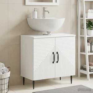 Imagine vidaXL Dulap pentru Chiuveta de Baie HAARLEM Alb 59, 5 x 31, 5 x 59 cm