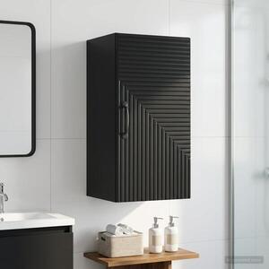Imagine vidaXL Dulap de perete pentru baie HAARLEM Negru 30 x 31 x 59 cm