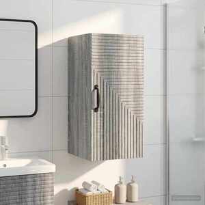 Imagine vidaXL Dulap de perete pentru baie HAARLEM Sonoma gri 30 x 31 x 59 cm