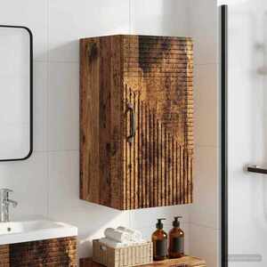 Imagine vidaXL Dulap de perete pentru baie HAARLEM Lemn vechi 30 x 31 x 59 cm