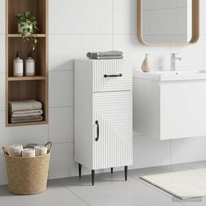 Imagine vidaXL Dulap de Depozitare pentru Baie HAARLEM Alb foarte lucios