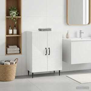 Imagine vidaXL Dulap de Depozitare pentru Baie HAARLEM Alb foarte lucios