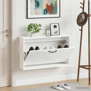 Imagine vidaXL Dulap pentru pantofi montat pe perete HAARLEM 71 x 17 x 43 cm