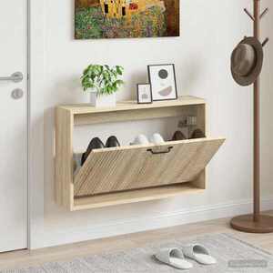 Imagine vidaXL Dulap pentru pantofi montat pe perete HAARLEM 71 x 17 x 43 cm